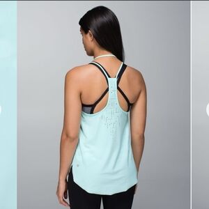 Lululemon Water Bound   Singlet, Aquamarine